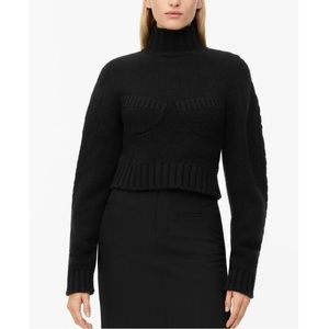 Zara Limited Edition Cashmere Bustier Sweater